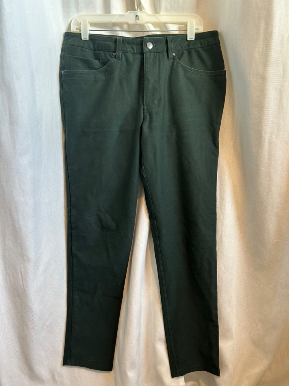 Lululemon ABC Slim-Fit 5-Pocket Pants Dark Green Size 32